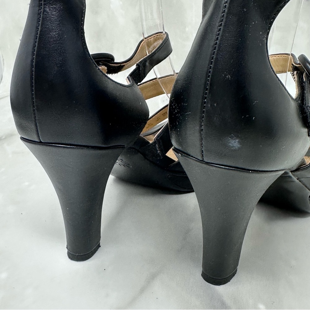Naturalizer Dessie Black Strappy Pump High Heel 8 - Picture 6 of 13